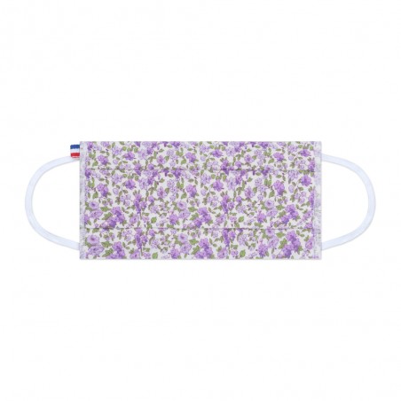 Masque De Protection En Tissu Norme AFNOR #71 - Motif Flamants Roses + 1 Filtre Ions Argent - Neuf Sous Emballage