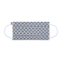 Masque tissu bleu - Motifs...
