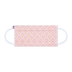 Masque Tissu rose doré - lavable et réutilisable 50 lavages - Adultes - Catégorie 1