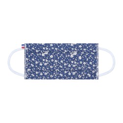 Masque tissu bleu marine -...