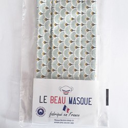 Masque barrière motifs 16 - lavable et réutilisable 50 lavages - Adultes - Catégorie 1