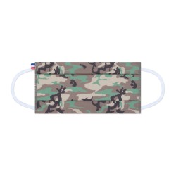 Masque Camouflage en tissu - Masque lavable et réutilisable 50 lavages - Adultes - Catégorie 1