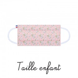 Masque barrière enfant motifs liberty 30 - lavable et réutilisable 50 lavages - Catégorie 1